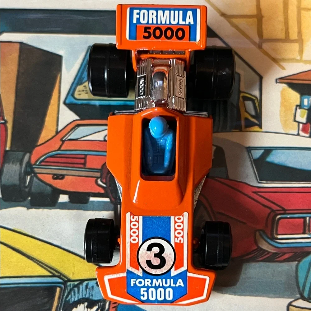 Vintage Matchbox Superfast No. 36 Formula 5000 1975 Lesney England Orange #3